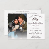 Postponed Wedding Couple Photo Mountain Landscape (Voorkant / Achterkant)