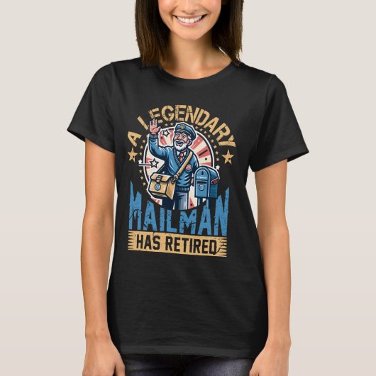 Postpostbeambte Postman Postman Kantoor T-shirt (Voorkant)