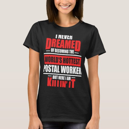 Postpostbode Hottest Postman Mailman T-shirt (Voorkant)
