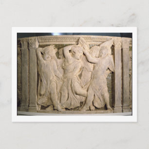 Postrestaurantpaneel nr. II van de buitenkant Briefkaart