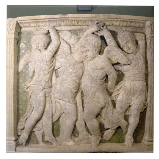 Postrestauratiepaneel nr. IV van de buitenkant Tegeltje (Voorkant)