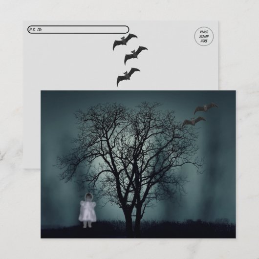 Postrossing Ghost Peuter Briefkaart (Voorkant / Achterkant)