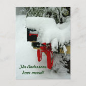 PostRoute New Address Winter Aankondiging (Voorkant)