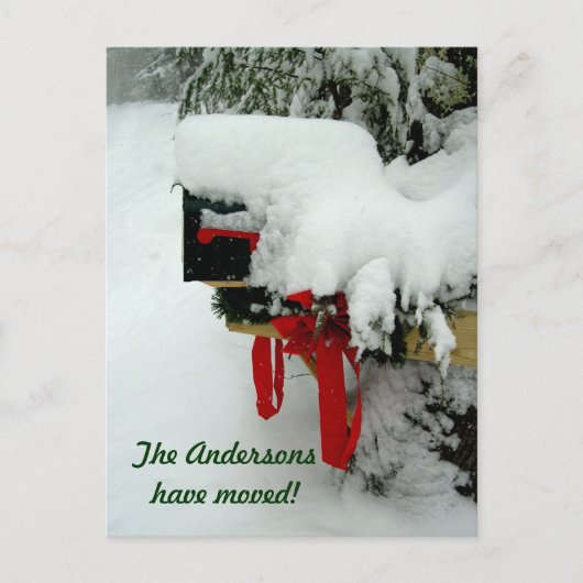 PostRoute New Address Winter Aankondiging (Voorkant)