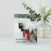 PostRoute New Address Winter Aankondiging (Staand voorkant)