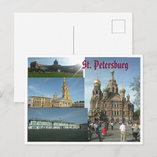 postsaint petersburg briefkaart (Voorkant / Achterkant)