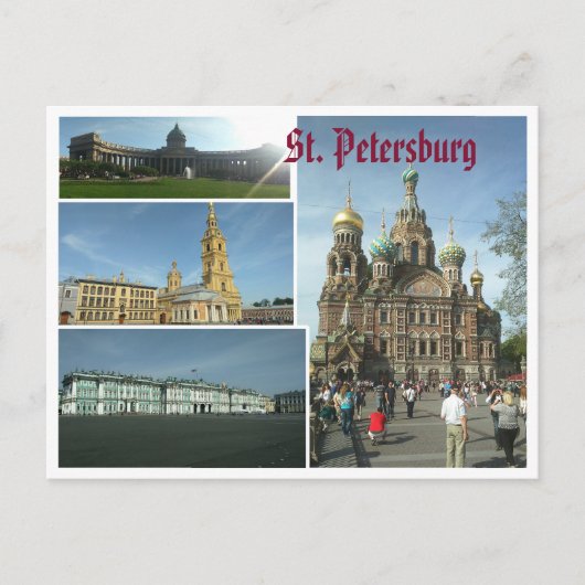 postsaint petersburg briefkaart (Voorkant)
