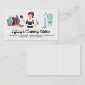 Postservice | Icons voor reinigingsbenodigdheden Visitekaartje (Voorkant / Achterkant)