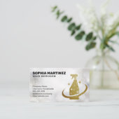 Postservice | Mop en Broom | Spuitfles Visitekaartje (Staand voorkant)