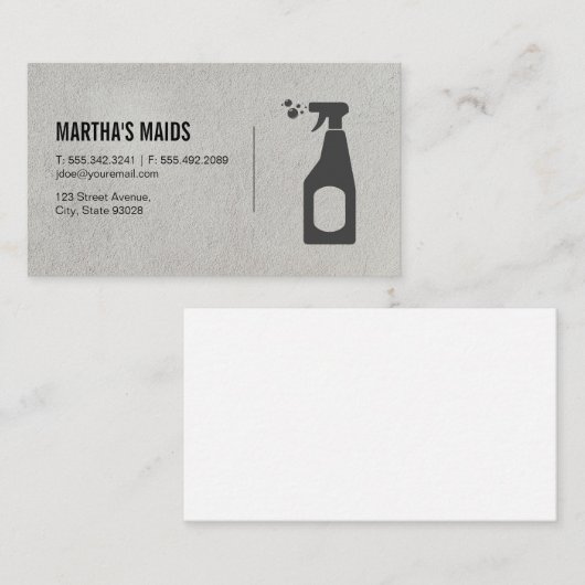 Postservice | Reinigingsnevel Visitekaartje (Voorkant / Achterkant)