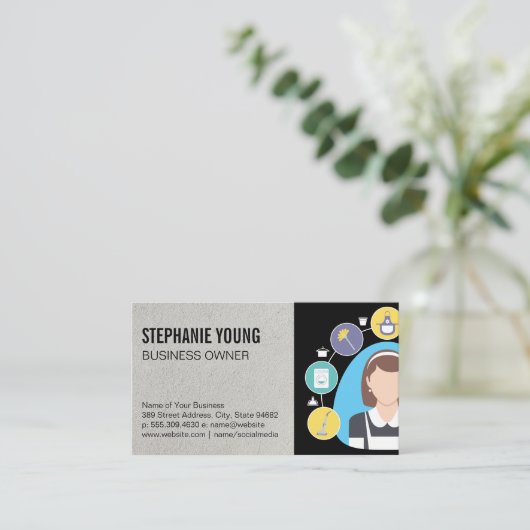 Postservice | Schoonmaakmiddelen Visitekaartje (Staand voorkant)