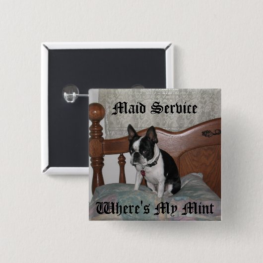 Postservice Vierkante Button 5,1 Cm (Voorkant /achterkant)