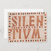 Postsilentium Briefkaart (Voorkant / Achterkant)
