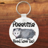 Postsommen hebben ook nog liefde nodig sleutelhanger (Voorkant)