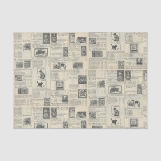 poststempel reclame tissuepapier (Voorkant)