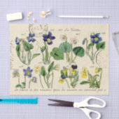 poststempel voor Viola Flowers, Frans Script Tissuepapier (Craft)