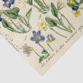 poststempel voor Viola Flowers, Frans Script Tissuepapier (Detail)