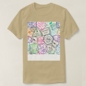 Poststempels van Overal T-shirt (Design voorkant)