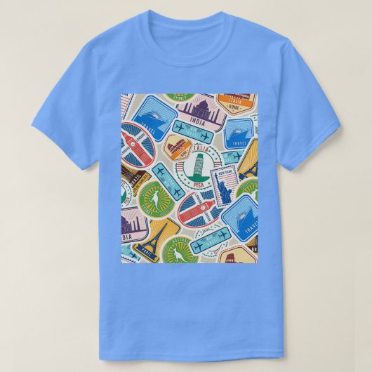Posttekens van overal grafisch t-shirt (Design voorkant)