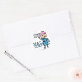 posttijd ronde sticker (Envelop)