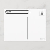 Posttransingsmajoor de Pit Bull-Briefkaart Briefkaart (Achterkant)