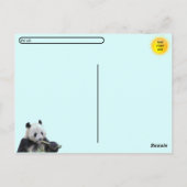 Posttransversale foto van een Giant Panda Briefkaart (Achterkant)
