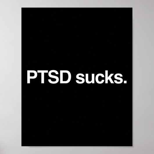Posttraumatische stress PTSS-bewustwording Poster (Voorkant)