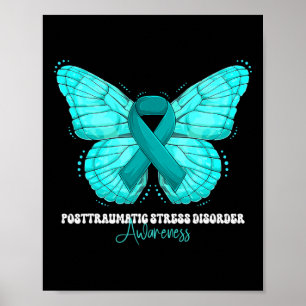 Posttraumatische stressstoornis Bewustheid maand B Poster