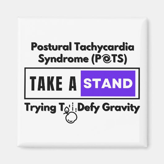 Posturaal tachycardie syndroom (POTS) Defy Gravity Magneet (Voorkant)