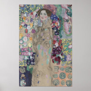 Postuum portret van Ria Munk door Gustav Klimt Poster