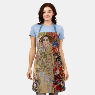 Postuum portret van Ria Munk door Gustav Klimt Schort