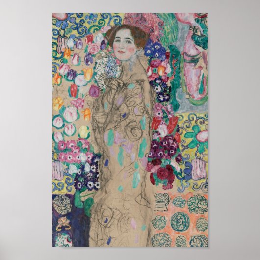 Postuum portret van Ria Munk - Klimt Poster (Voorkant)