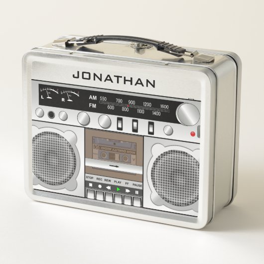  Postvak Aangepaste naam Postvak  retro Boombox (Achterkant)