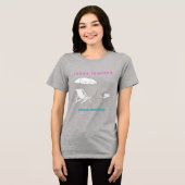 Postvak IN genegeerd, stress geminimaliseerd Tri-Blend Shirt (Voorkant volledig)