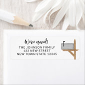 Postvak IN We hebben het retouradres verplaatst Etiket (Insitu)