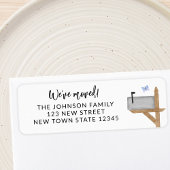 Postvak Vlinder Retouradres Etiket