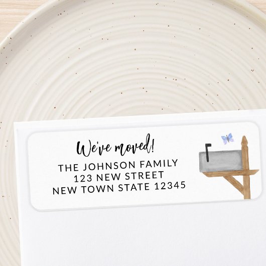 Postvak Vlinder Retouradres Etiket