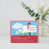 Postvak We hebben creditcard verplaatst Aankondiging (Staand voorkant)