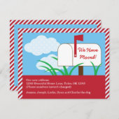 Postvak We hebben creditcard verplaatst Aankondiging (Voorkant / Achterkant)