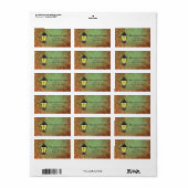  postvakadres lamp etiket (Full Sheet)