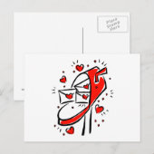 postvakbrieven overlopen overzichten liefde briefkaart (Voorkant / Achterkant)