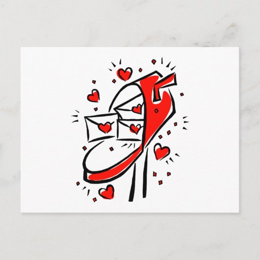 postvakbrieven overlopen overzichten liefde briefkaart (Voorkant)