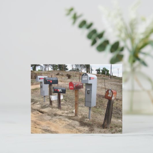 Postvakken langs in Murrieta, CA Briefkaart (Staand voorkant)