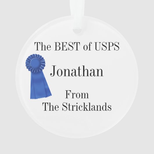 Postvervoerder - Mailman Ornament (achterkant)