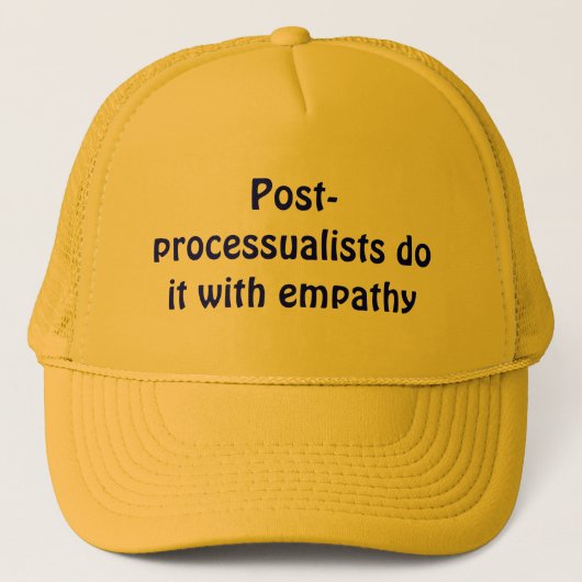 Postverwerkers doen het met empathie trucker pet (Voorkant)
