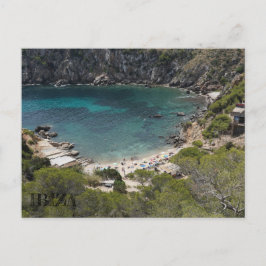 postvista de una playa en Ibiza Briefkaart