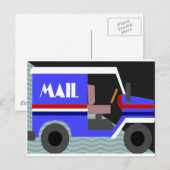 postvrachtwagen briefkaart (Voorkant / Achterkant)