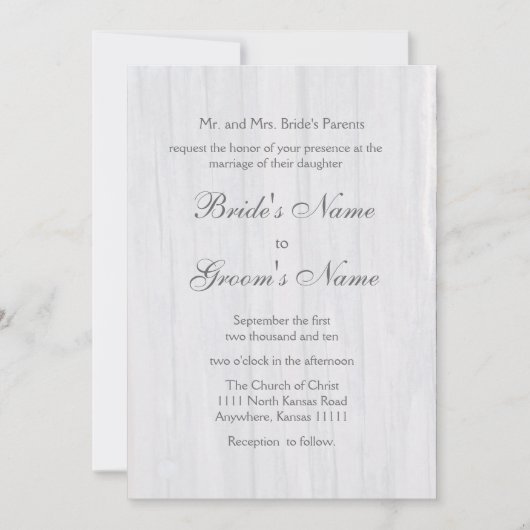 Postwood Bridal's Bouquet Wedding Kaart (Voorkant)