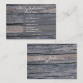 Postwood Grey Visitekaartje (Voorkant / Achterkant)