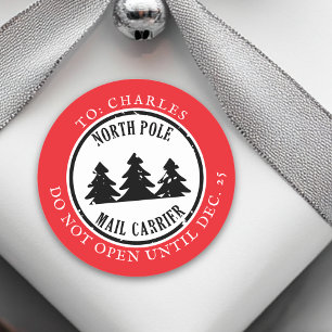 Postzegel Express Noordpool Ronde Sticker
